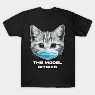 Kitten with a face mask T-Shirt